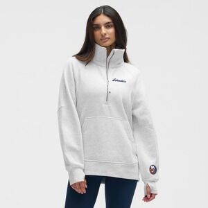 Lululemon x New York Islanders Women's M/L Scuba Oversized Half-Zip Sweatshirt